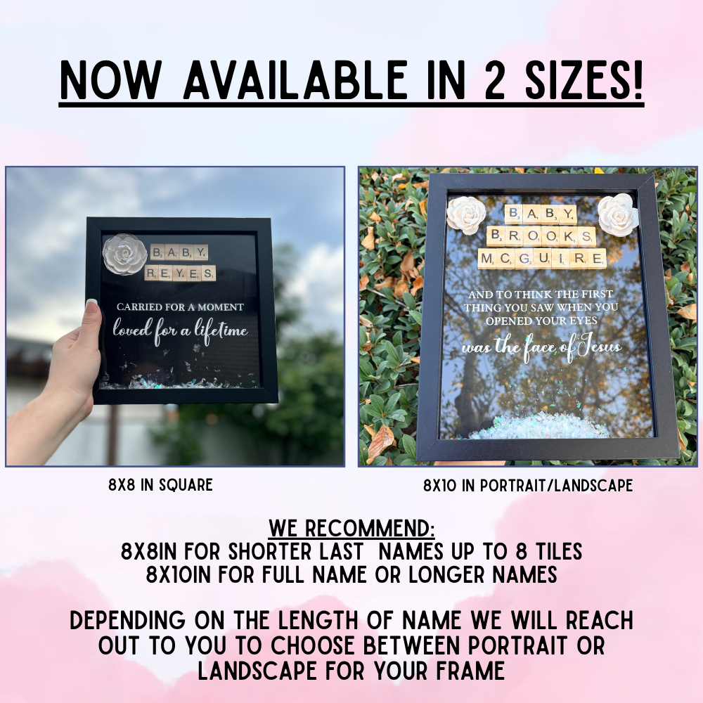 Miscarriage/Pregnancy Loss Shadow Box