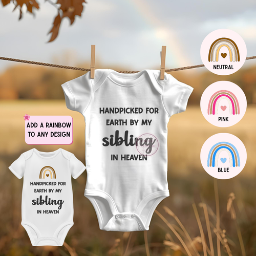 Faith-Based Rainbow Baby Pregnancy Announcement Onesie