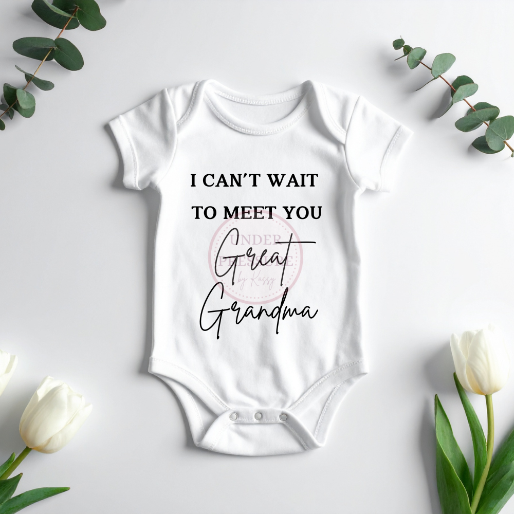 Grandparent/Great Grandparent Pregnancy Announcement Onesies